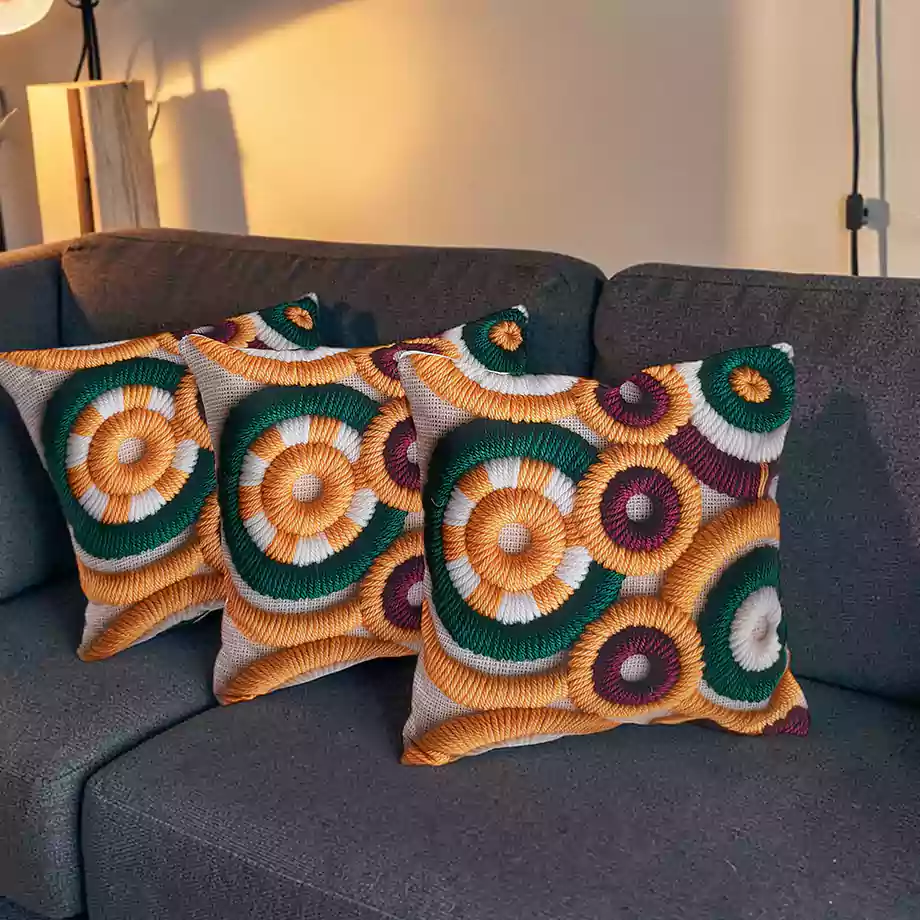 Modern Sade Dekoratif Kırlent Kılıfı 2li Set - Görsel 2