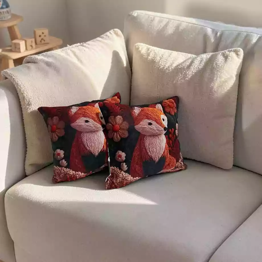 Modern Klasik Desenli Dekoratif Kırlent Kılıfı 2li Set - Görsel 2