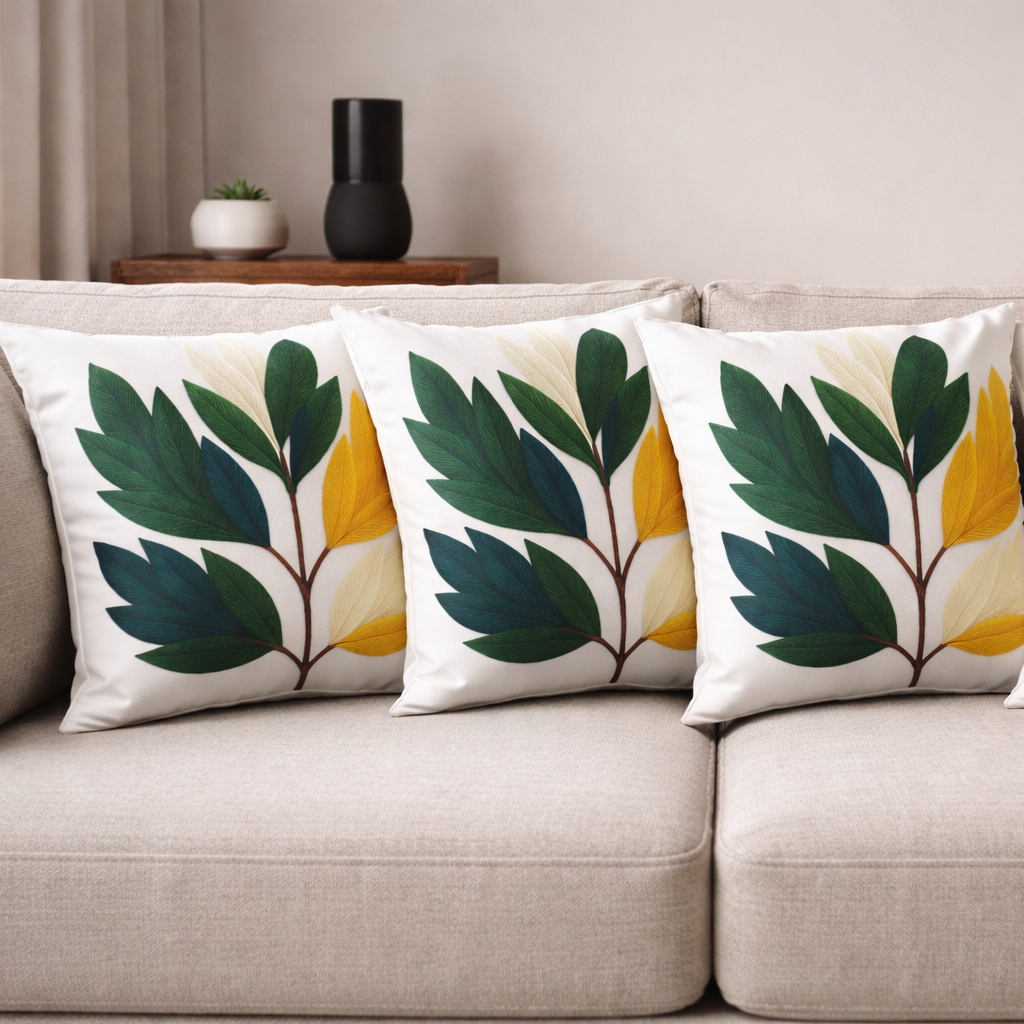Özdağ Home Concept Modern Dijital Baskılı 3 Boyutlu Dekoratif Kırlent Kılıfı  2 li Set – Renkli, Şık ve Yıkanabilir (43x43 cm) - Görsel 3