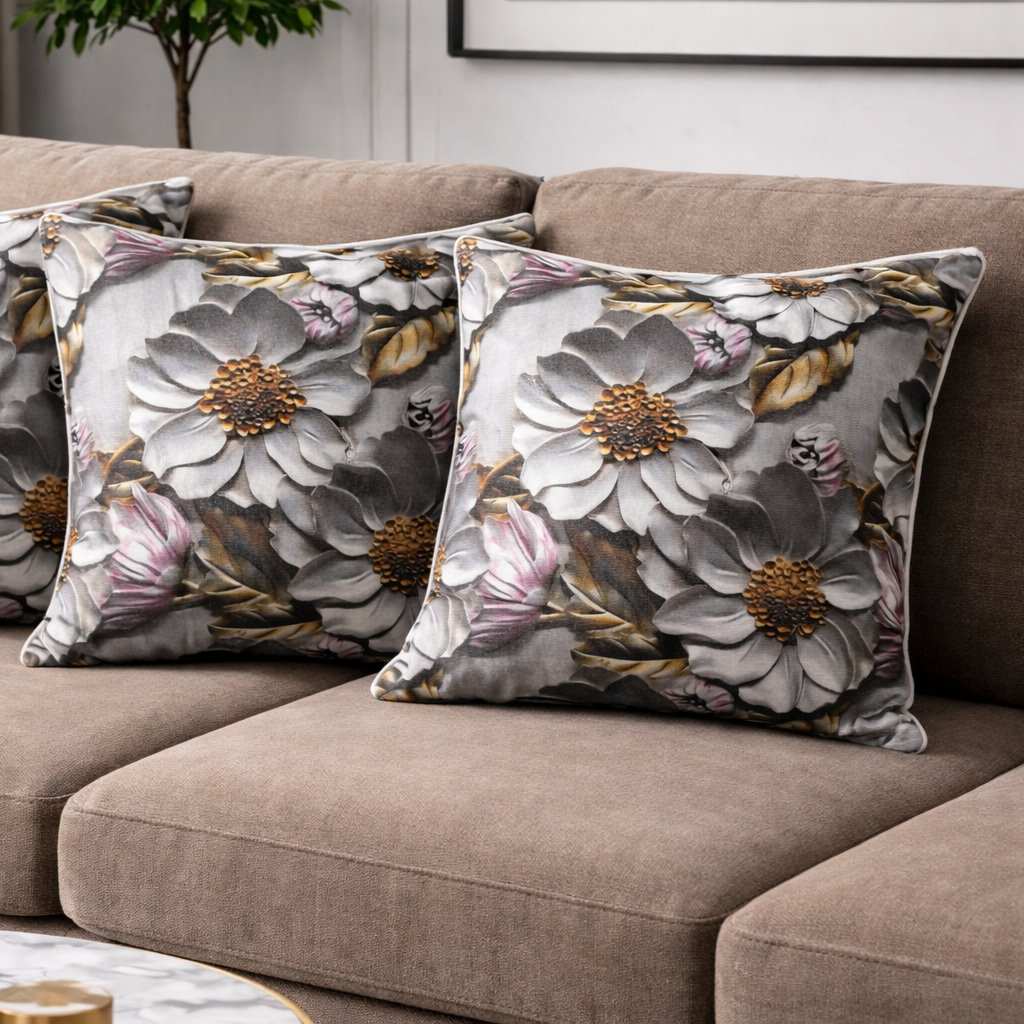 Özdağ Home Concept Modern Dijital Baskılı 3 Boyutlu Dekoratif Kırlent Kılıfı  2 li Set – Renkli, Şık ve Yıkanabilir (43x43 cm) - Görsel 5