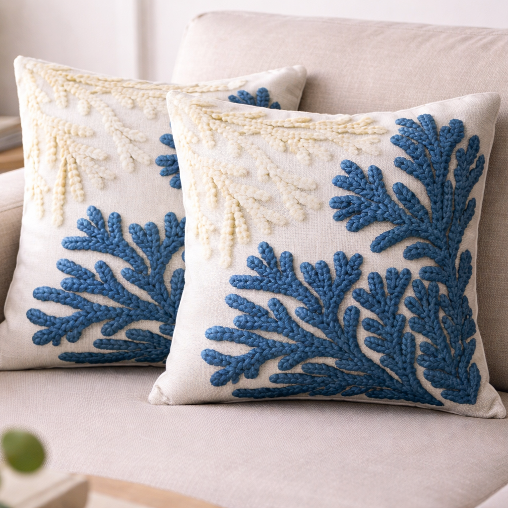Özdağ Home Concept Modern Dijital Baskılı 3 Boyutlu Dekoratif Kırlent Kılıfı  2 li Set – Renkli, Şık ve Yıkanabilir (43x43 cm) - Görsel 4