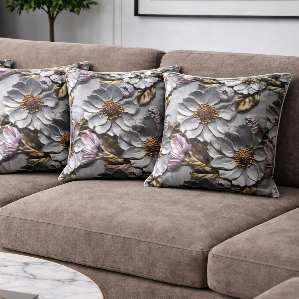 Özdağ Home Concept Modern Dijital Baskılı 3 Boyutlu Dekoratif Kırlent Kılıfı  2 li Set – Renkli, Şık ve Yıkanabilir (43x43 cm) - Görsel 2