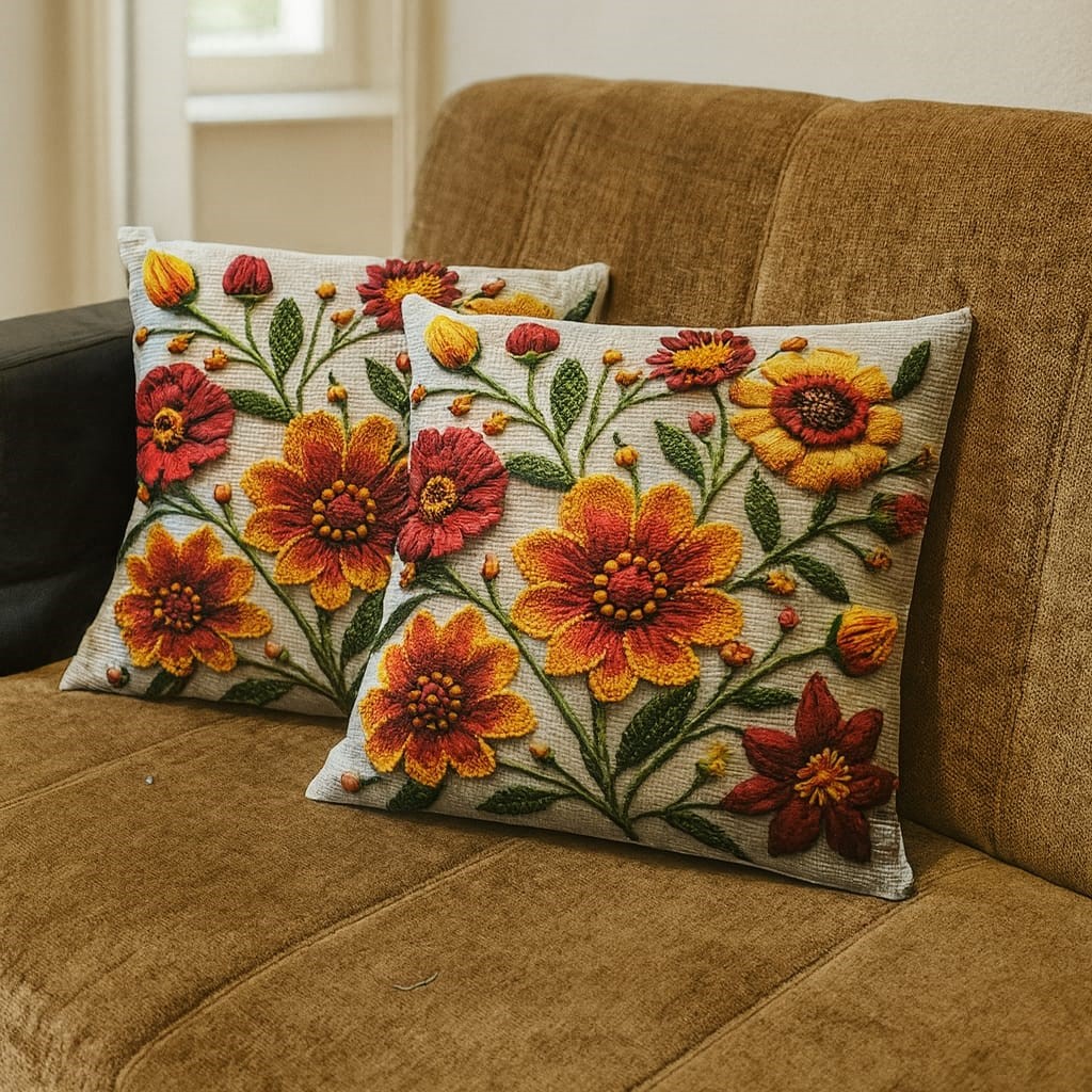 Özdağ Home Concept 2 Adet  43X43 cm Dijital Baskılı Premium Kumaş Dekoratif Kırlent Kılıfı - Görsel 4