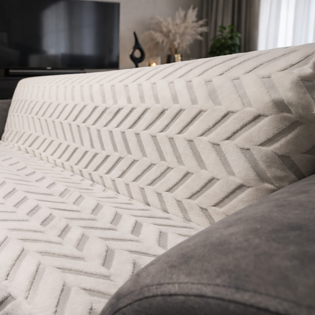 Özdağ Home Concept Kaymaz Taban Welsoft Koltuk Örtüsü | 3’lü Kanepe Uyumlu | Yumuşak ve Dayanıklı Koltuk Koruyucu - Görsel 2
