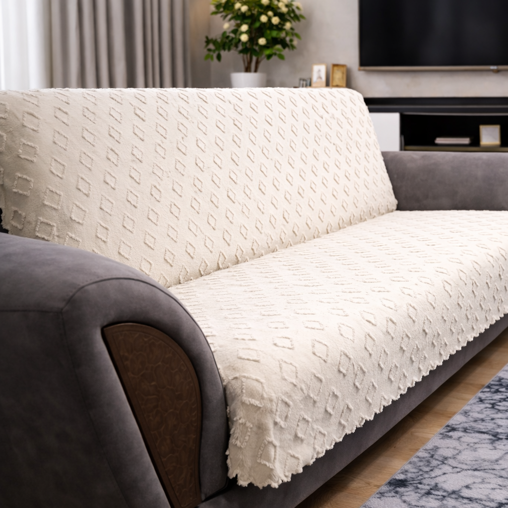 Özdağ Home Concept Şönil 3’lü Kanepe Koltuk Örtüsü – Yumuşak Dokulu, Dayanıklı ve Şık Koltuk Şalı - Görsel 5