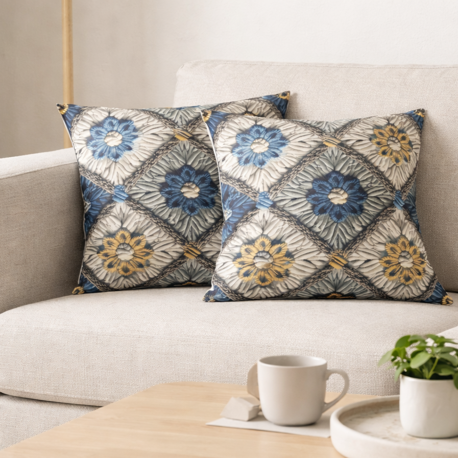 Özdağ Home Concept Modern Dijital Baskılı 3 Boyutlu Dekoratif Kırlent Kılıfı  2 li Set – Renkli, Şık ve Yıkanabilir (43x43 cm) - Görsel 7