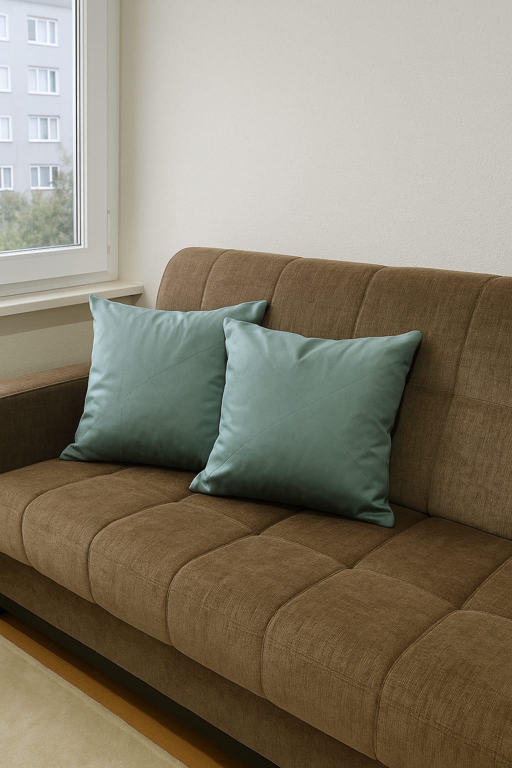 2li Set Modern Dekoratif Kırlent Kılıfı 43x43 cm Çift Taraflı - Görsel 2