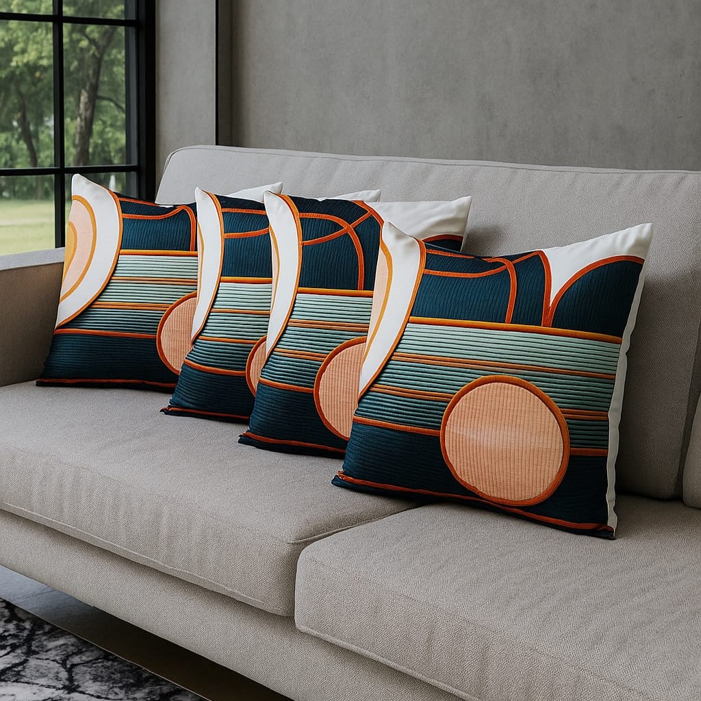 Özdağ Home Concept 2 Adet  43X43 cm Dijital Baskılı Premium Kumaş Dekoratif Kırlent Kılıfı |Salon & Oturma Odası - Görsel 2