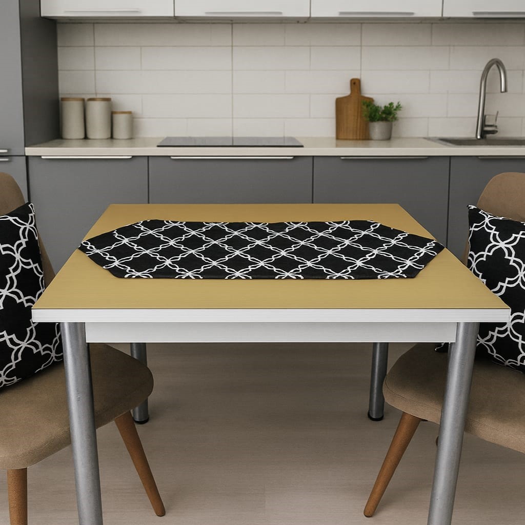 Özdağ Home Concept Duck Kumaş 2'li Çift Taraflı Kırlent Kılıfı (43X43 Cm) +  Runner (42X100 Cm) Seti– Dekoratif Kombin - Görsel 2