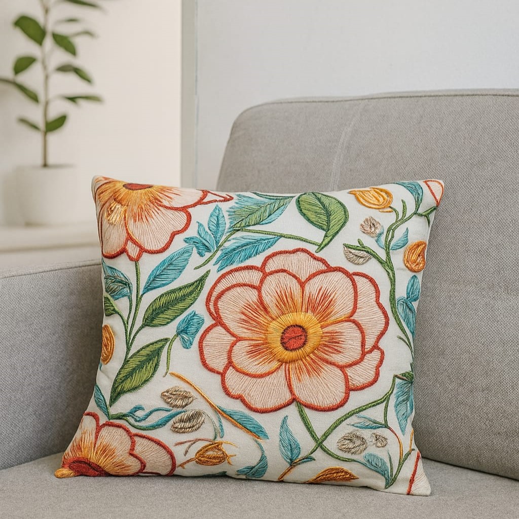 2 Adet 43X43 cm Dijital Baskılı Dekoratif Kırlent Kılıfı - Görsel 5