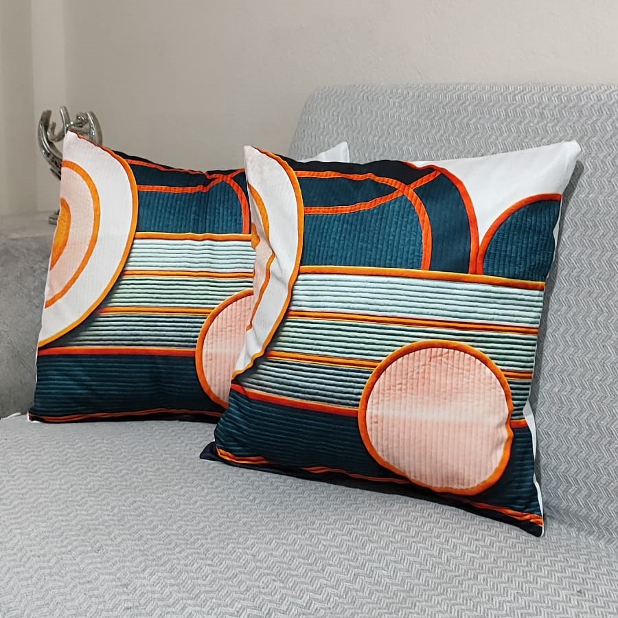 Özdağ Home Concept 2 Adet  43X43 cm Dijital Baskılı Premium Kumaş Dekoratif Kırlent Kılıfı |Salon & Oturma Odası - Görsel 3