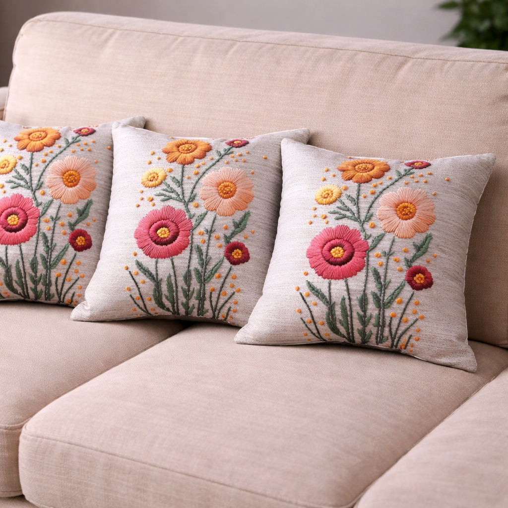 Özdağ Home Concept Modern Dijital Baskılı 3 Boyutlu Dekoratif Kırlent Kılıfı  2 li Set – Renkli, Şık ve Yıkanabilir (43x43 cm) - Görsel 2
