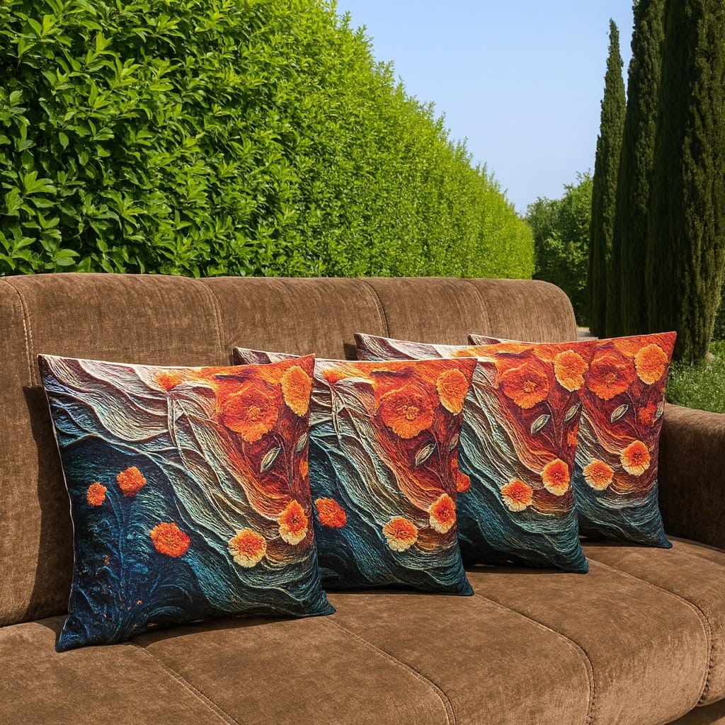 Özdağ Home Concept 2 Adet  43X43 cm Dijital Baskılı Premium Kumaş Dekoratif Kırlent Kılıfı - Görsel 4