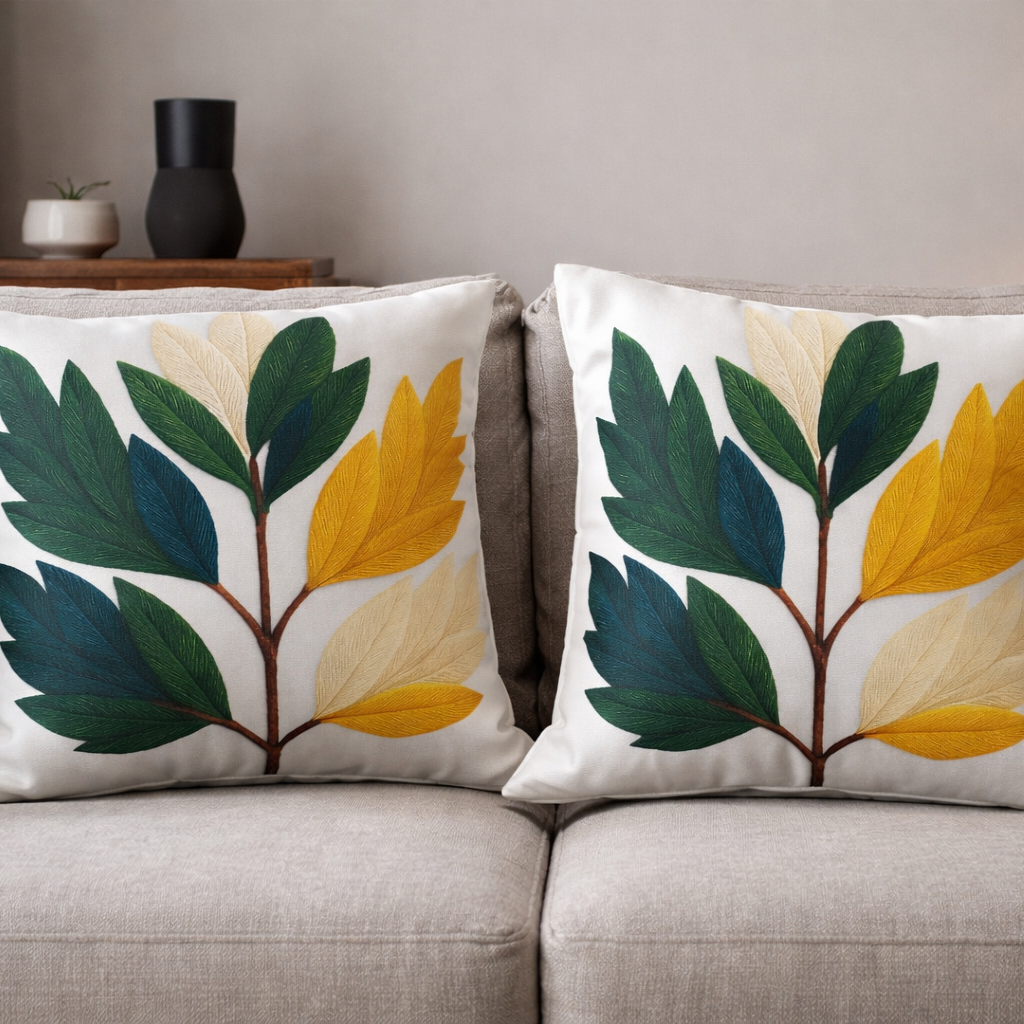Özdağ Home Concept Modern Dijital Baskılı 3 Boyutlu Dekoratif Kırlent Kılıfı  2 li Set – Renkli, Şık ve Yıkanabilir (43x43 cm) - Görsel 6
