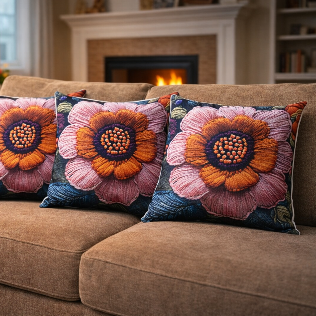Özdağ Home Concept Modern Dijital Baskılı 3 Boyutlu Dekoratif Kırlent Kılıfı  2 li Set – Renkli, Şık ve Yıkanabilir (43x43 cm) - Görsel 4