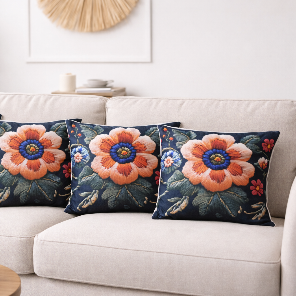 Özdağ Home Concept Modern Dijital Baskılı 3 Boyutlu Dekoratif Kırlent Kılıfı  2 li Set – Renkli, Şık ve Yıkanabilir (43x43 cm) - Görsel 5