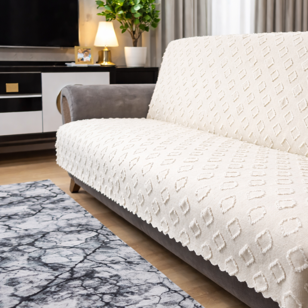 Özdağ Home Concept Şönil 3’lü Kanepe Koltuk Örtüsü – Yumuşak Dokulu, Dayanıklı ve Şık Koltuk Şalı - Görsel 6