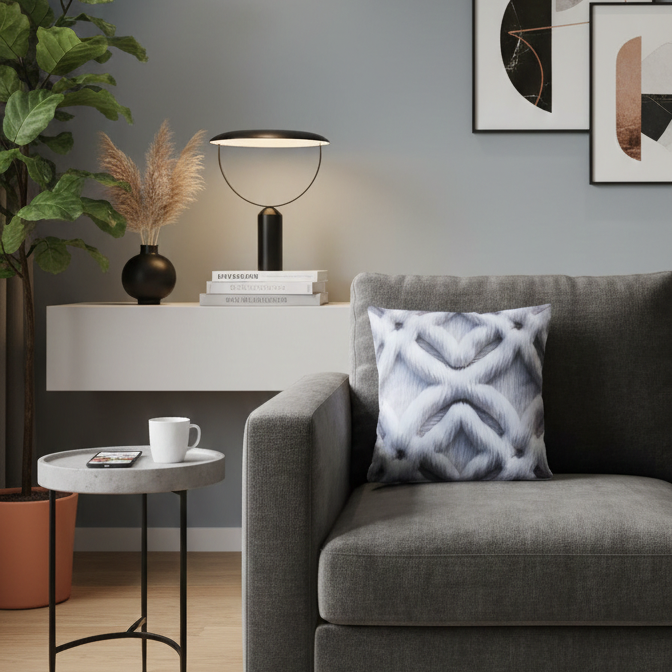 2 Adet 43X43 cm Dijital Baskılı Dekoratif Kırlent Kılıfı - Görsel 5