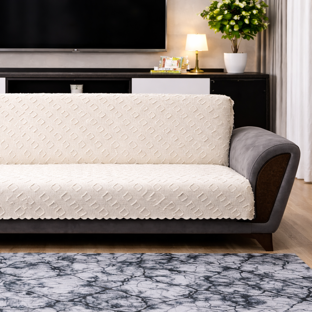 Özdağ Home Concept Şönil 3’lü Kanepe Koltuk Örtüsü – Yumuşak Dokulu, Dayanıklı ve Şık Koltuk Şalı - Görsel 3