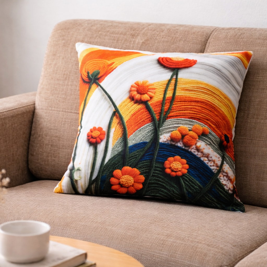 Özdağ Home Concept Modern Dijital Baskılı 3 Boyutlu Dekoratif Kırlent Kılıfı  2 li Set – Renkli, Şık ve Yıkanabilir (43x43 cm) - Görsel 3