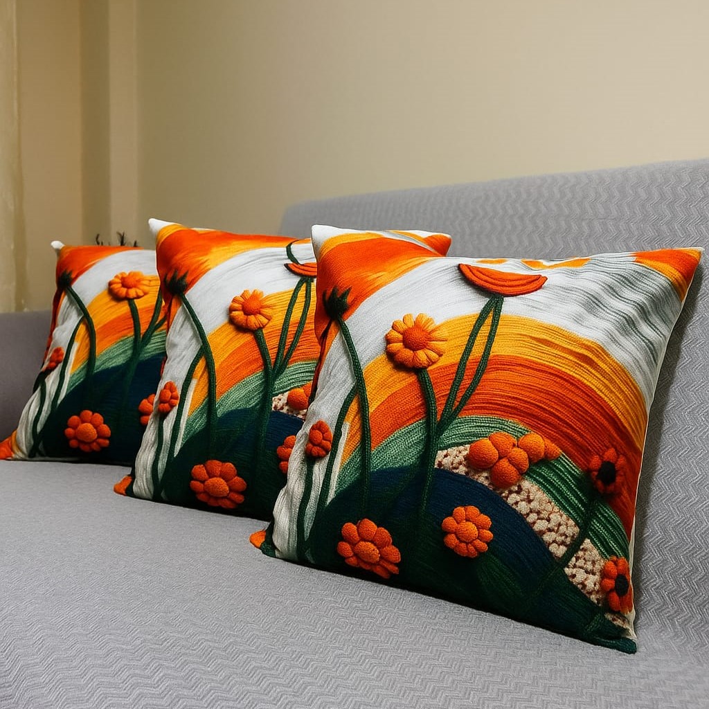 Özdağ Home Concept 2 Adet  43X43 cm Dijital Baskılı Premium Kumaş Dekoratif Kırlent Kılıfı | Salon & Oturma Odası - Görsel 4