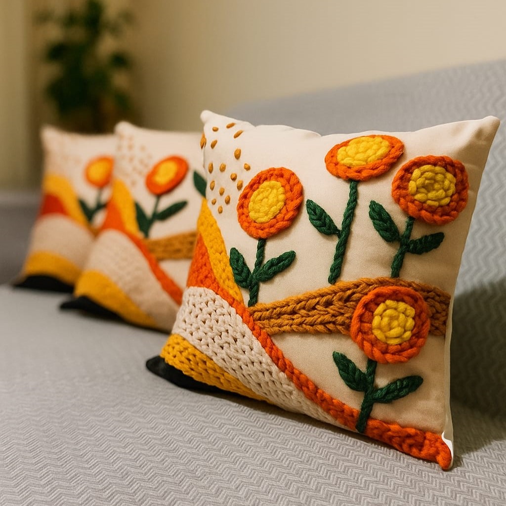 Özdağ Home Concept 2 Adet  43X43 cm Dijital Baskılı Premium Kumaş Dekoratif Kırlent Kılıfı |Salon & Oturma Odası - Görsel 2