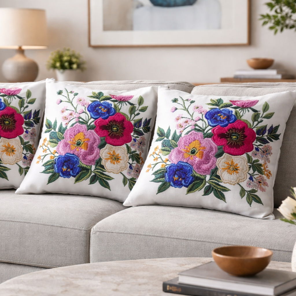 Özdağ Home Concept Modern Dijital Baskılı 3 Boyutlu Dekoratif Kırlent Kılıfı  2 li Set – Renkli, Şık ve Yıkanabilir (43x43 cm) - Görsel 2