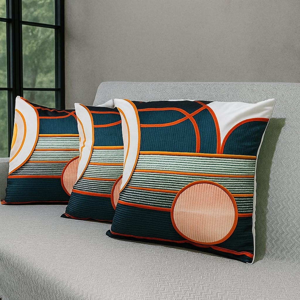 Özdağ Home Concept 2 Adet  43X43 cm Dijital Baskılı Premium Kumaş Dekoratif Kırlent Kılıfı |Salon & Oturma Odası - Görsel 5