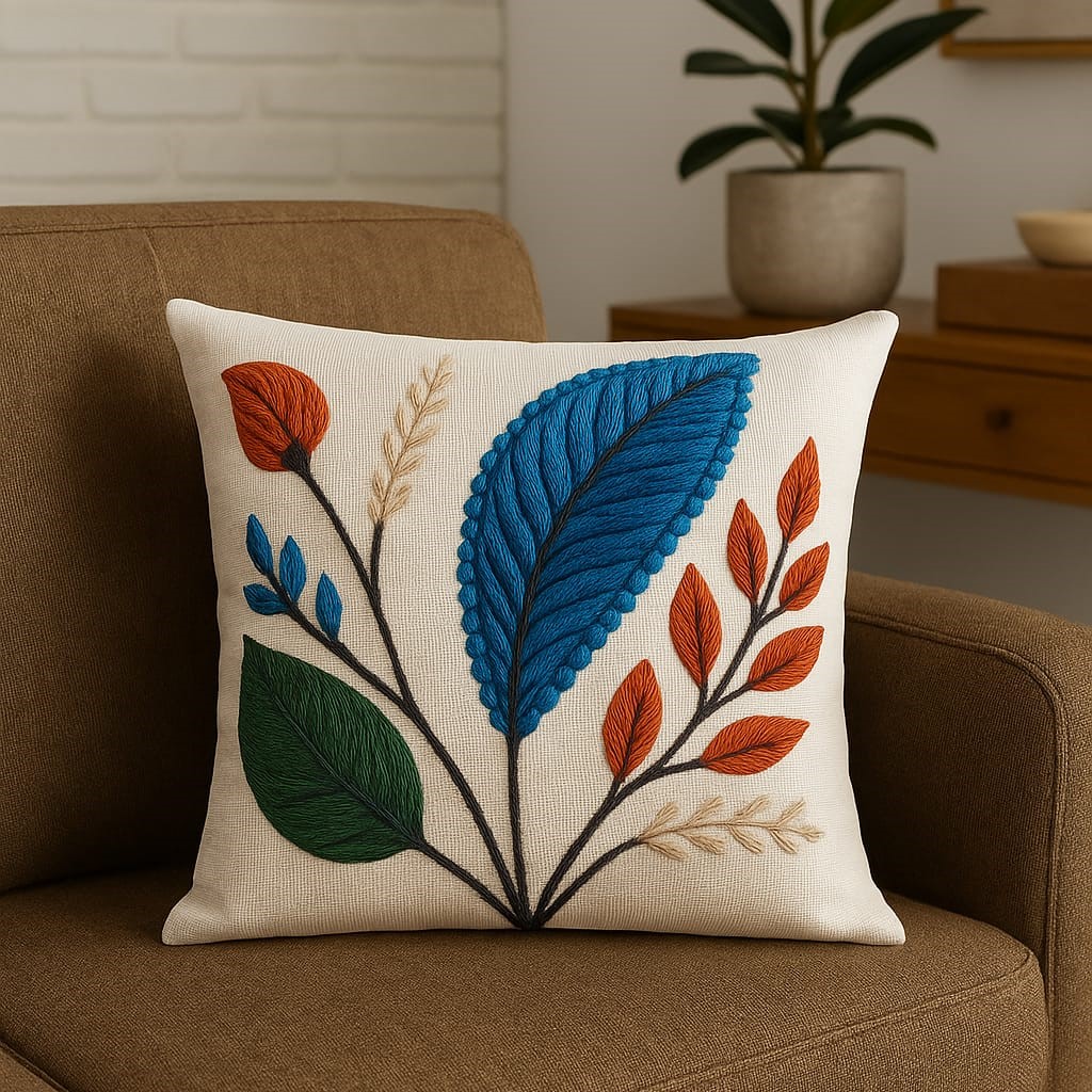 3D Dijital Baskılı 2li Set Modern Dekoratif Kırlent Kılıfı Tek Taraflı 43x43 cm - Görsel 3
