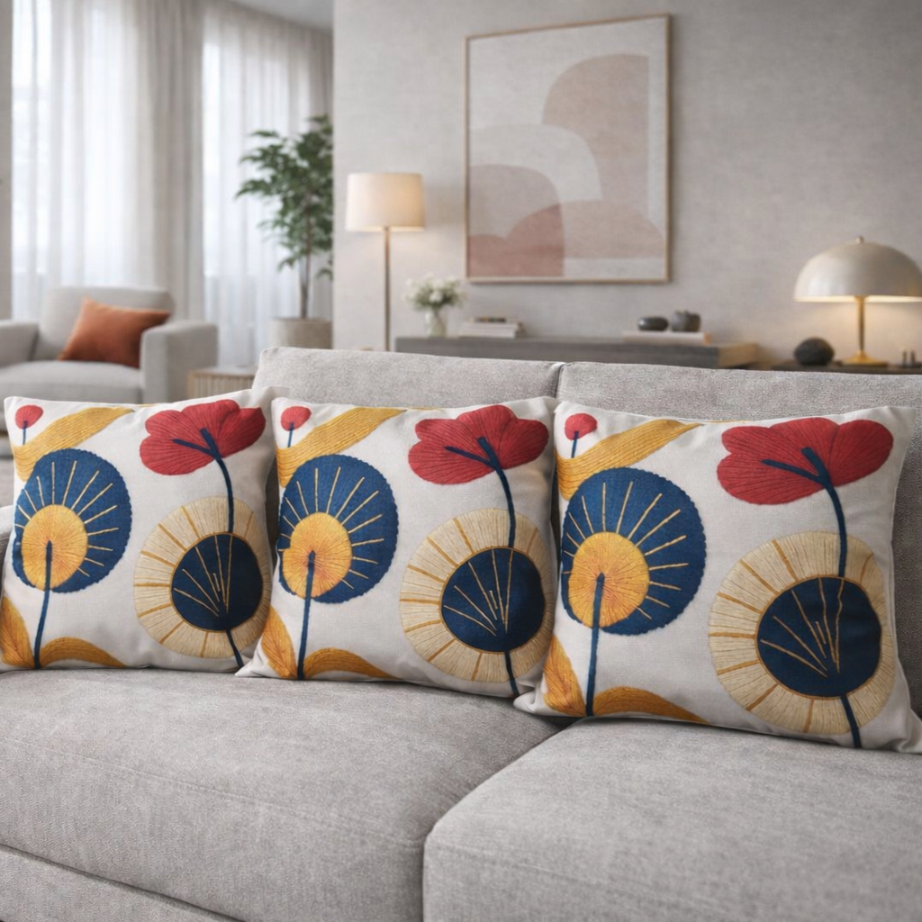 Özdağ Home Concept Modern Dijital Baskılı 3 Boyutlu Dekoratif Kırlent Kılıfı  2 li Set – Renkli, Şık ve Yıkanabilir (43x43 cm) - Görsel 4