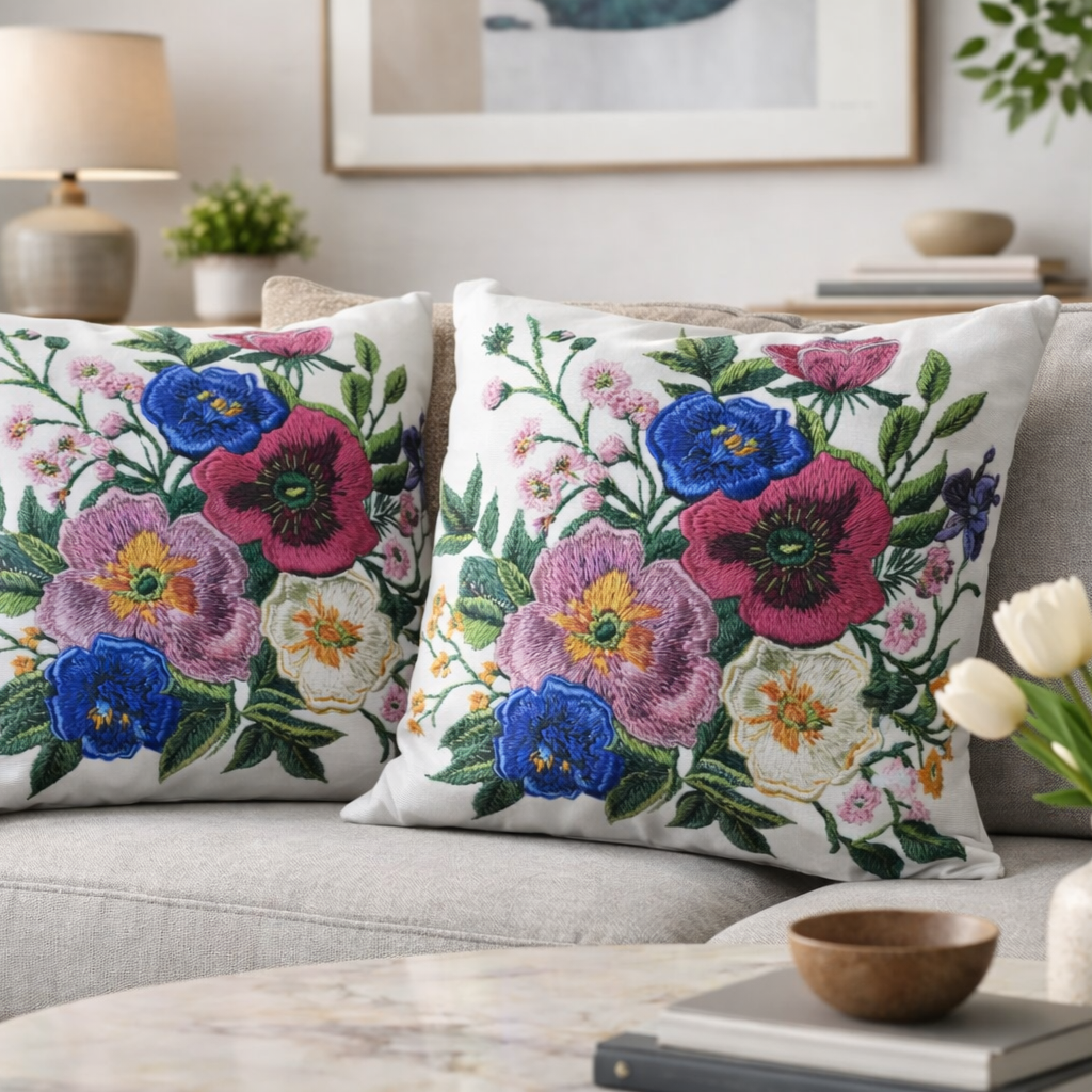 Özdağ Home Concept Modern Dijital Baskılı 3 Boyutlu Dekoratif Kırlent Kılıfı  2 li Set – Renkli, Şık ve Yıkanabilir (43x43 cm) - Görsel 3