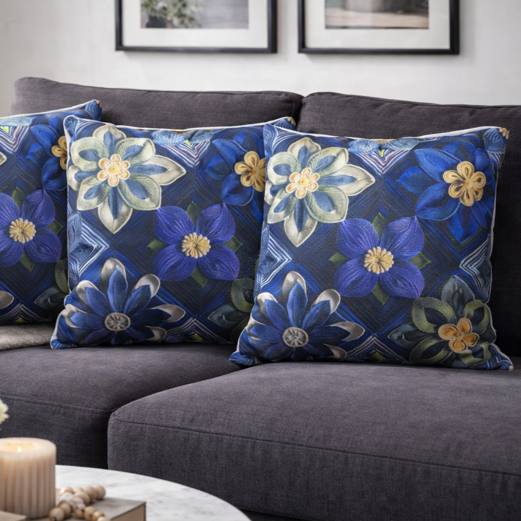 Özdağ Home Concept Modern Dijital Baskılı 3 Boyutlu Dekoratif Kırlent Kılıfı  2 li Set – Renkli, Şık ve Yıkanabilir (43x43 cm) - Görsel 2