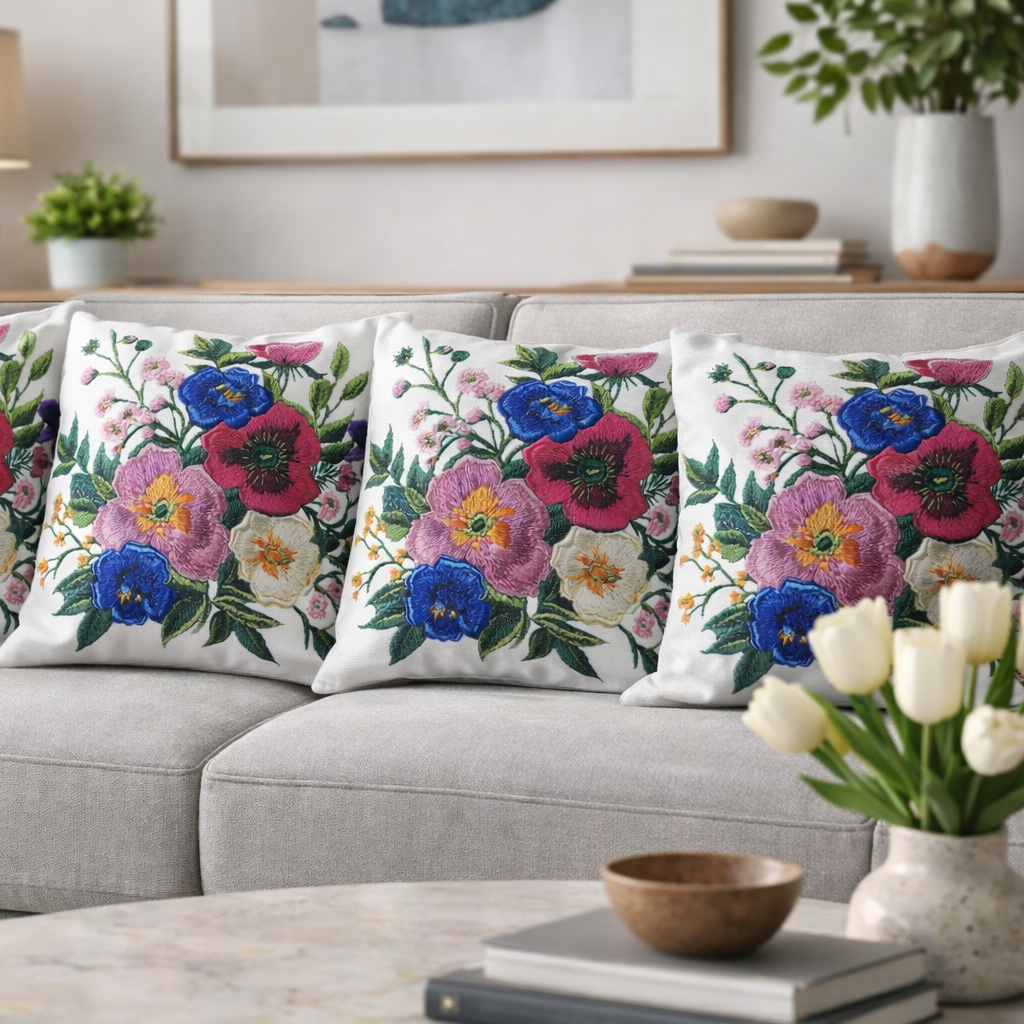 Özdağ Home Concept Modern Dijital Baskılı 3 Boyutlu Dekoratif Kırlent Kılıfı  2 li Set – Renkli, Şık ve Yıkanabilir (43x43 cm) - Görsel 6