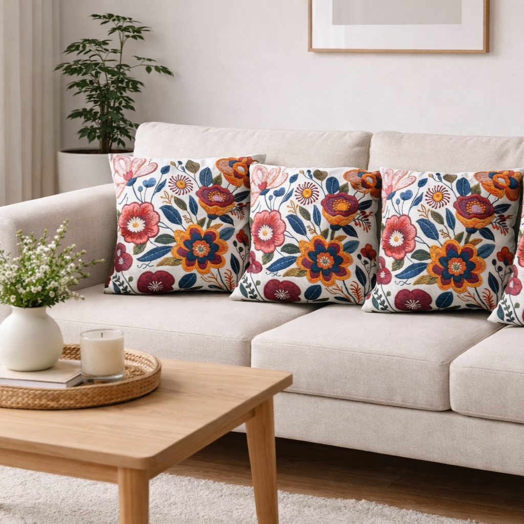 Özdağ Home Concept Modern Dijital Baskılı 3 Boyutlu Dekoratif Kırlent Kılıfı  2 li Set – Renkli, Şık ve Yıkanabilir (43x43 cm) - Görsel 5