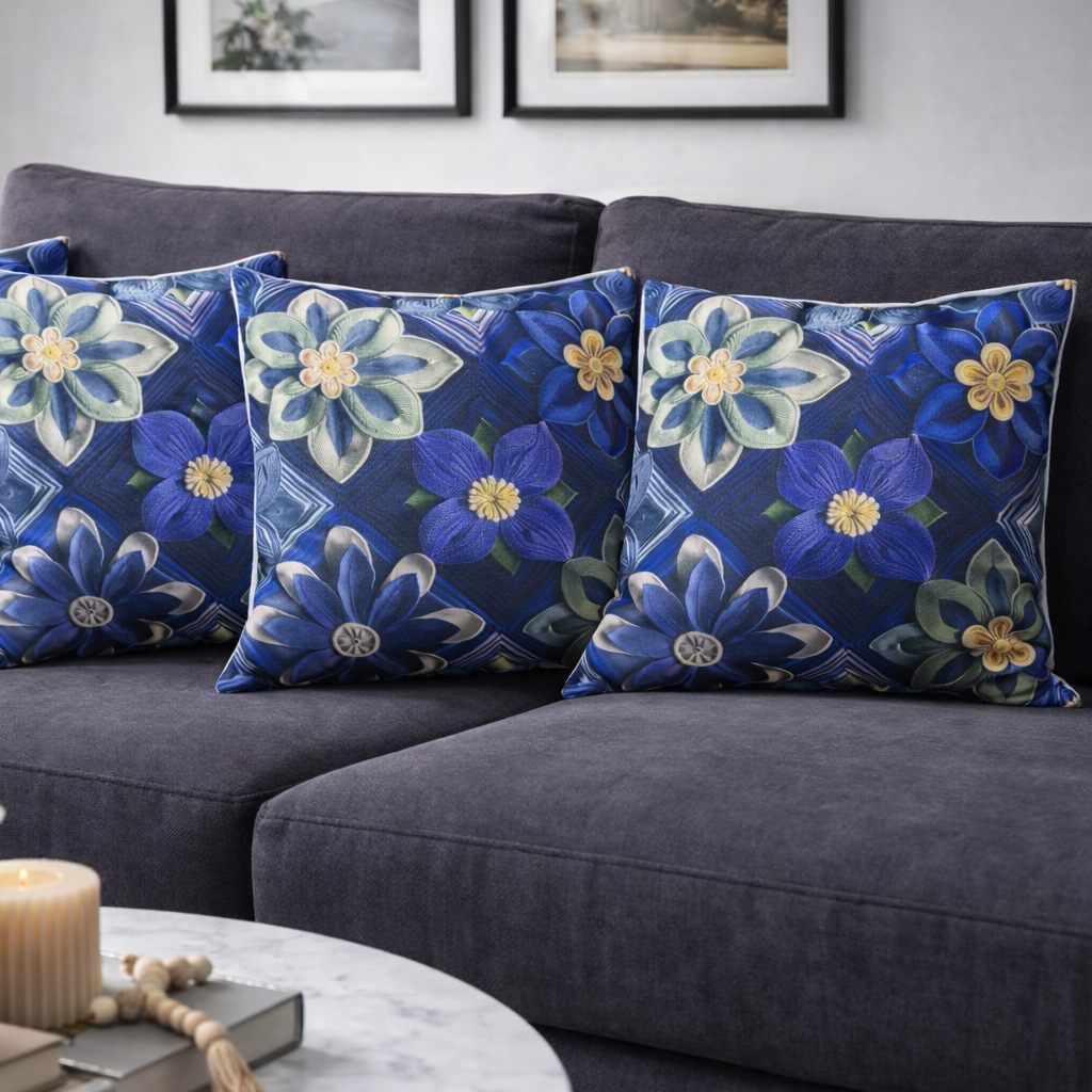 Özdağ Home Concept Modern Dijital Baskılı 3 Boyutlu Dekoratif Kırlent Kılıfı  2 li Set – Renkli, Şık ve Yıkanabilir (43x43 cm) - Görsel 4
