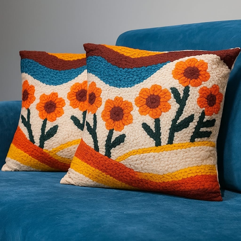 Özdağ Home Concept 2 Adet  43X43 cm Dijital Baskılı Premium Kumaş Dekoratif Kırlent Kılıfı |Salon & Oturma Odası - Görsel 5