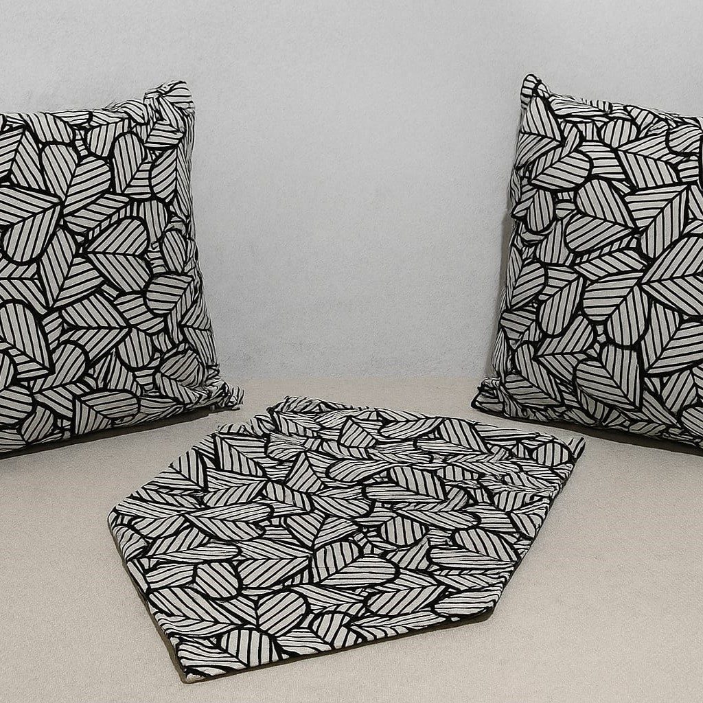 Özdağ Home Concept Duck Kumaş 2'li Çift Taraflı Kırlent Kılıfı (43X43 Cm) +  Runner (42X100 Cm) Seti– Dekoratif Kombin - Görsel 2