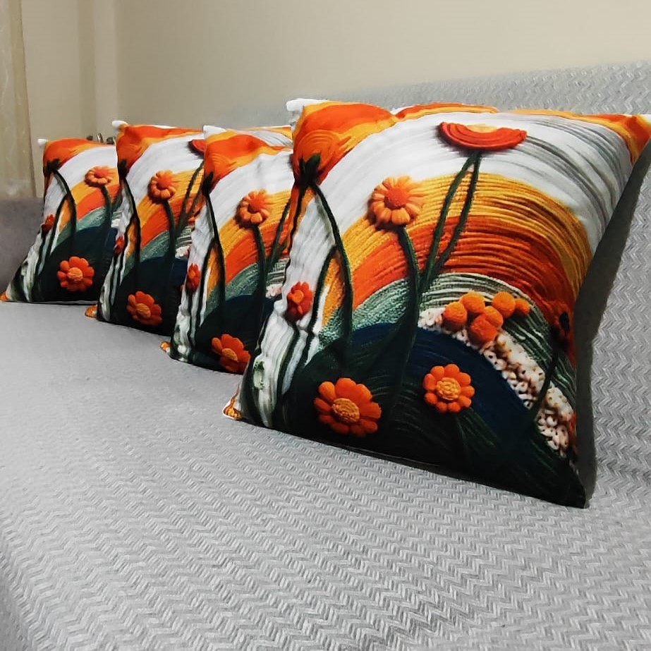 Özdağ Home Concept 2 Adet  43X43 cm Dijital Baskılı Premium Kumaş Dekoratif Kırlent Kılıfı | Salon & Oturma Odası - Görsel 3