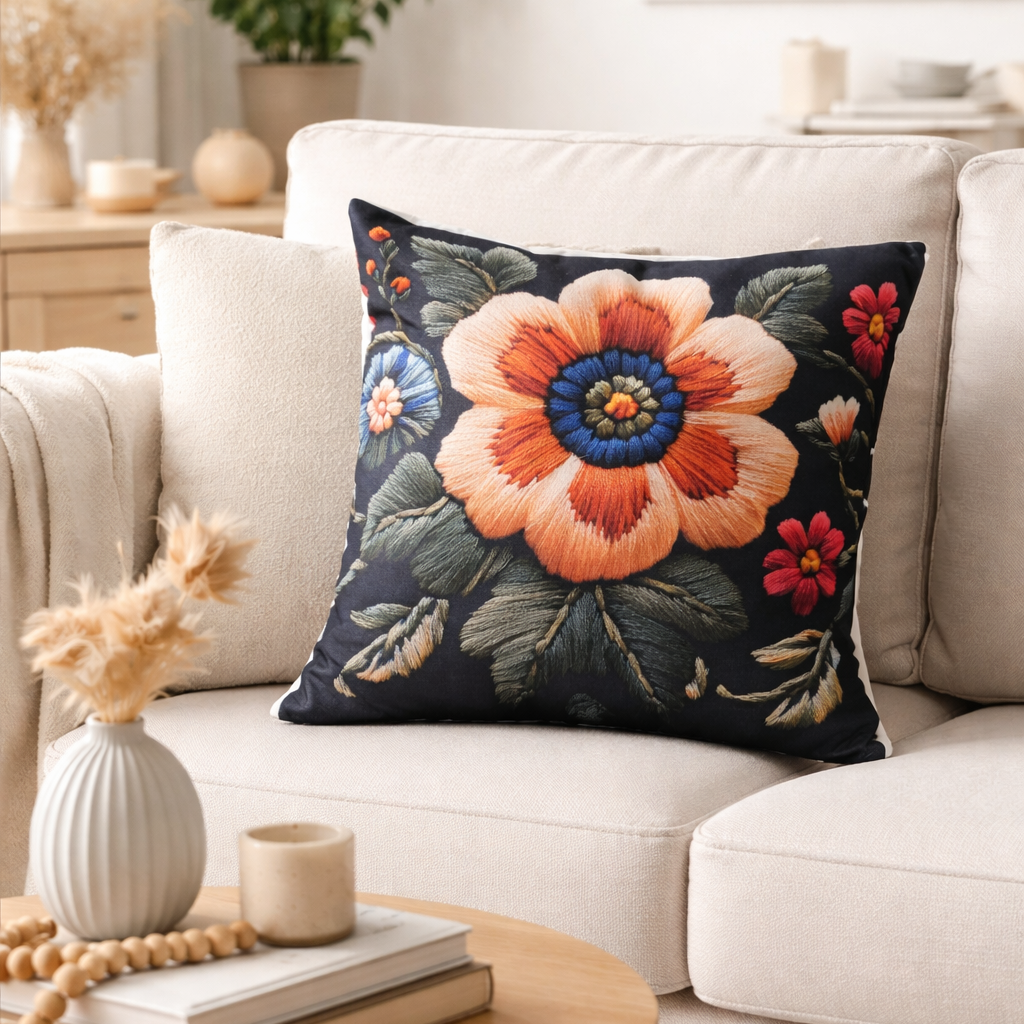 Özdağ Home Concept Modern Dijital Baskılı 3 Boyutlu Dekoratif Kırlent Kılıfı  2 li Set – Renkli, Şık ve Yıkanabilir (43x43 cm) - Görsel 2