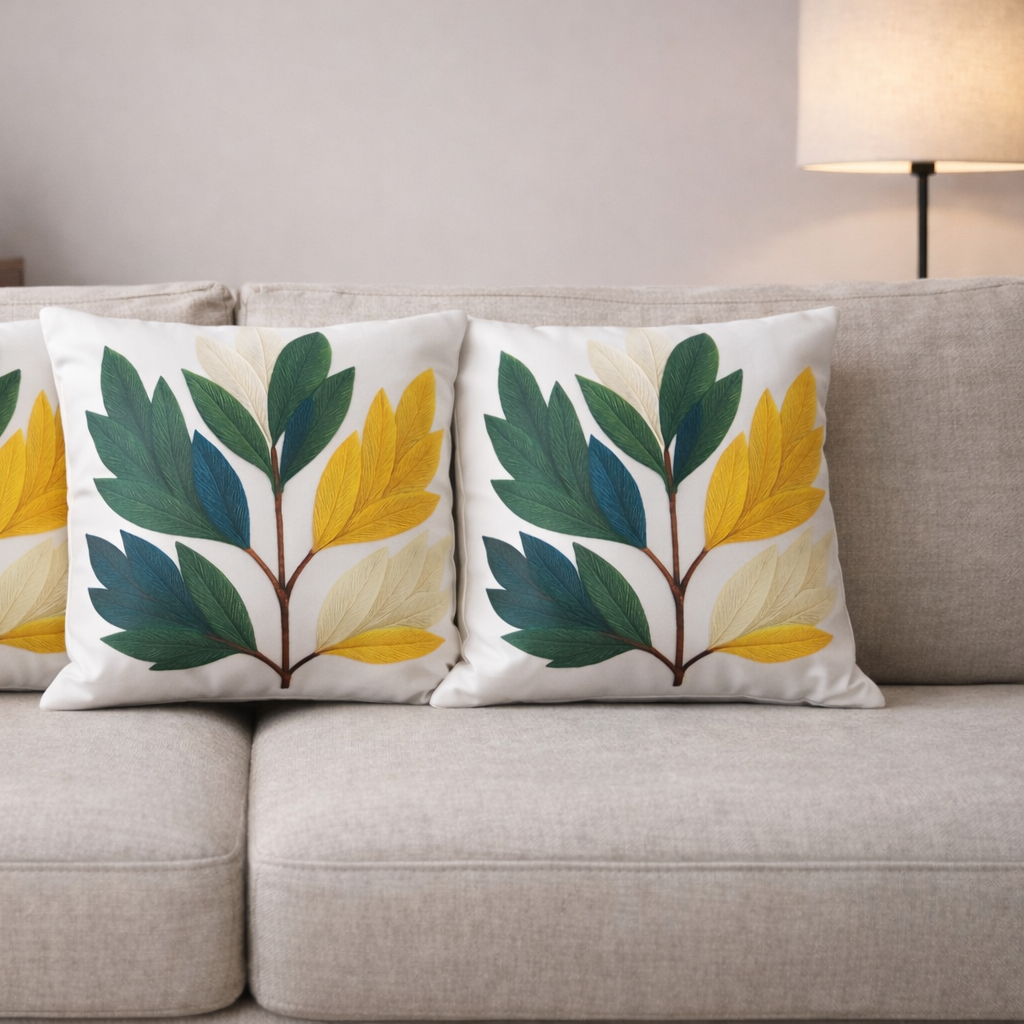 Özdağ Home Concept Modern Dijital Baskılı 3 Boyutlu Dekoratif Kırlent Kılıfı  2 li Set – Renkli, Şık ve Yıkanabilir (43x43 cm) - Görsel 4