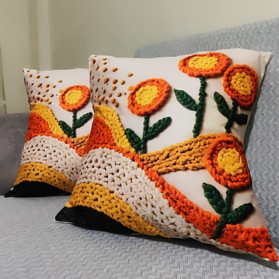 Özdağ Home Concept 2 Adet  43X43 cm Dijital Baskılı Premium Kumaş Dekoratif Kırlent Kılıfı |Salon & Oturma Odası - Görsel 5