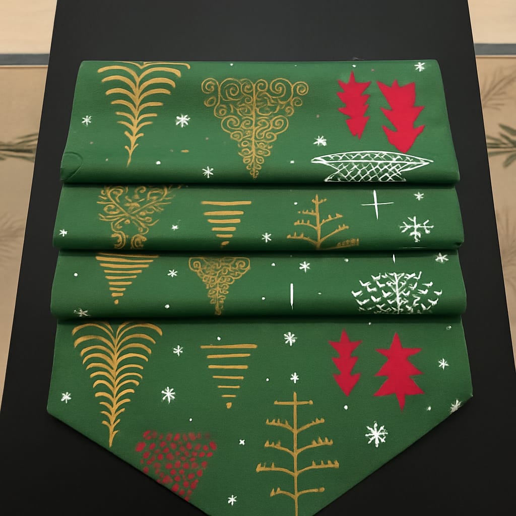 Özdağ Home Concept 140X40 cm Yılbaşı Desen Kumaş Runner | Leke Tutmaz, Dekoratif Masa Örtüsü - Görsel 2