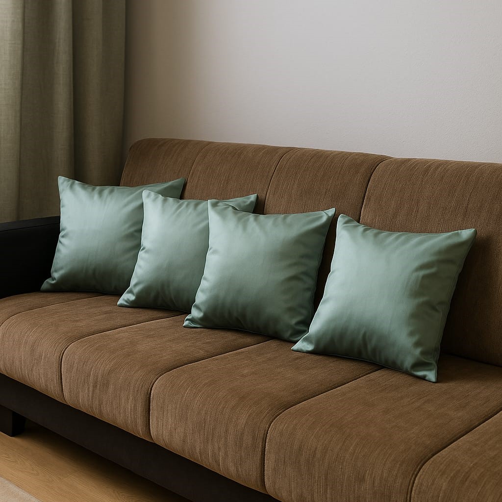 2li Set Modern Dekoratif Kırlent Kılıfı 43x43 cm Çift Taraflı - Görsel 3