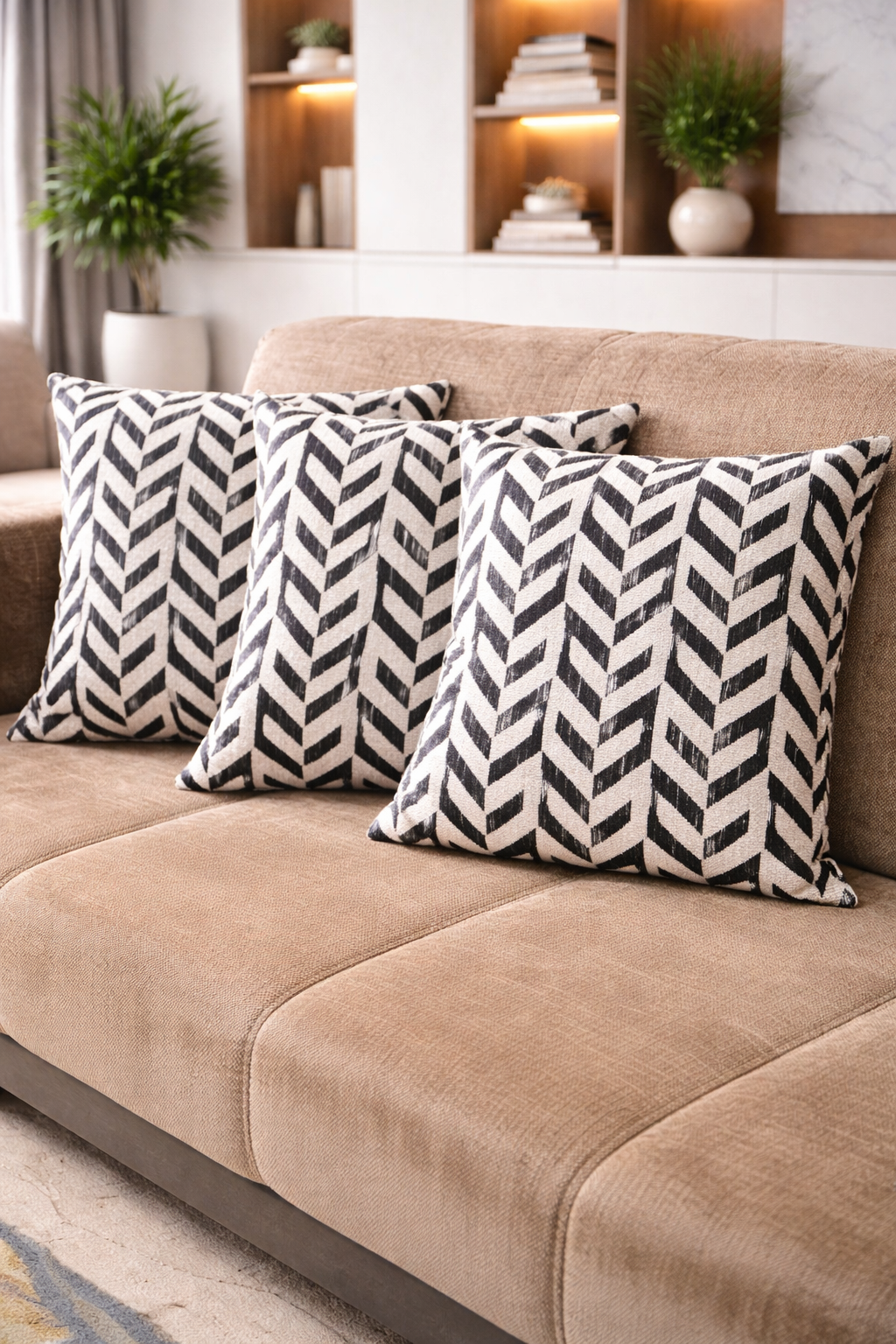 2 Adet 43X43 cm Dijital Baskılı Dekoratif Kırlent Kılıfı - Görsel 3