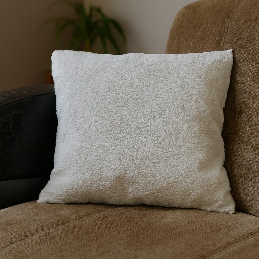 Premium Kumaş Kırlent Kılıfı 43x43 cm 2’li Set–Dekoratif Yastık Kadife Dokulu (Çift Taraflı) - Görsel 4