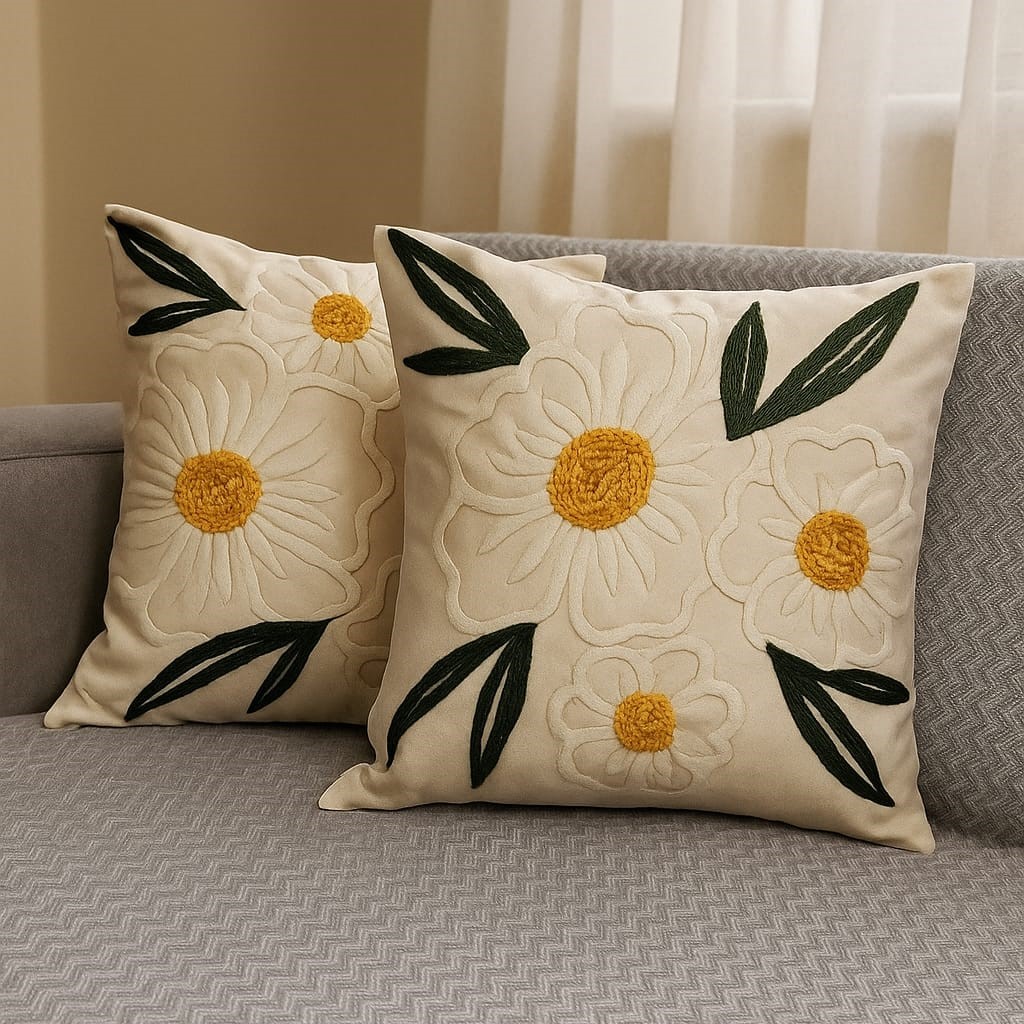Özdağ Home Concept 2 Adet  43X43 cm Dijital Baskılı Premium Kumaş Dekoratif Kırlent Kılıfı |Salon & Oturma Odası - Görsel 5