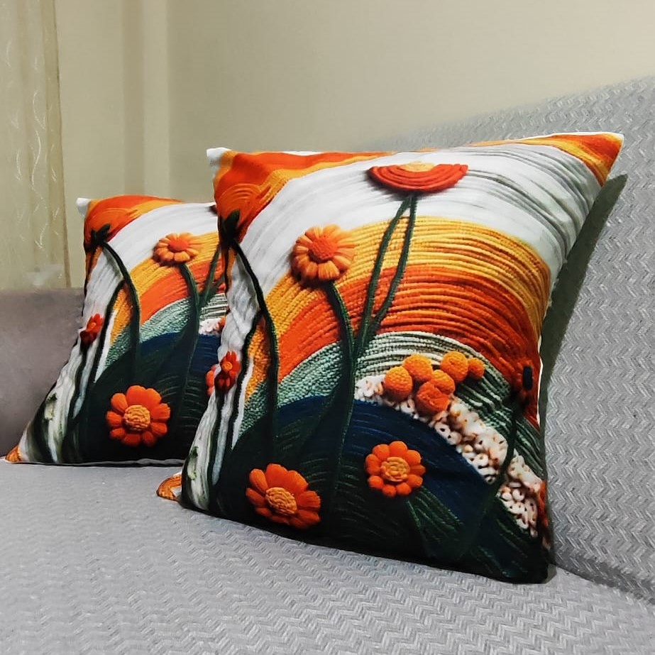 Özdağ Home Concept 2 Adet  43X43 cm Dijital Baskılı Premium Kumaş Dekoratif Kırlent Kılıfı | Salon & Oturma Odası - Görsel 2
