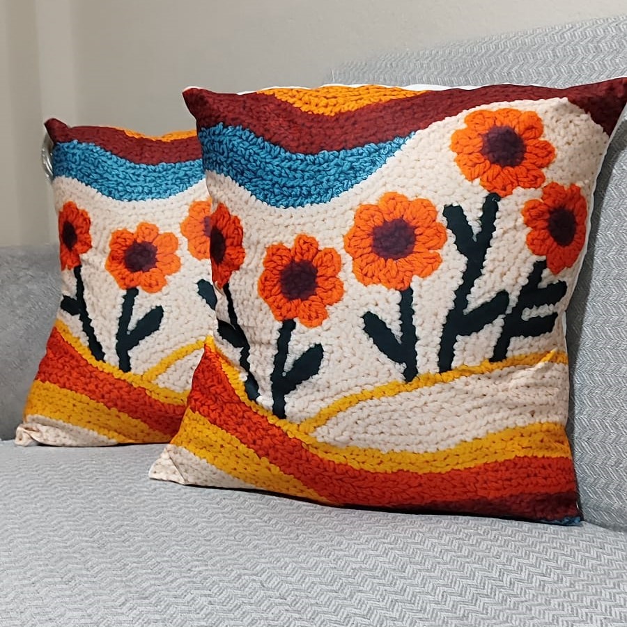 Özdağ Home Concept 2 Adet  43X43 cm Dijital Baskılı Premium Kumaş Dekoratif Kırlent Kılıfı |Salon & Oturma Odası - Görsel 3