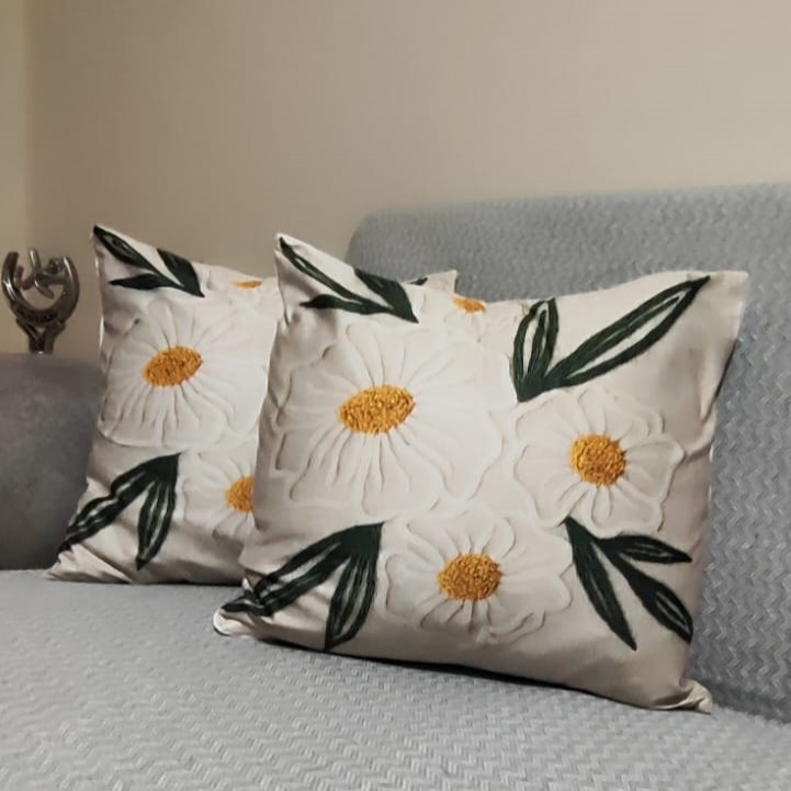Özdağ Home Concept 2 Adet  43X43 cm Dijital Baskılı Premium Kumaş Dekoratif Kırlent Kılıfı |Salon & Oturma Odası - Görsel 3