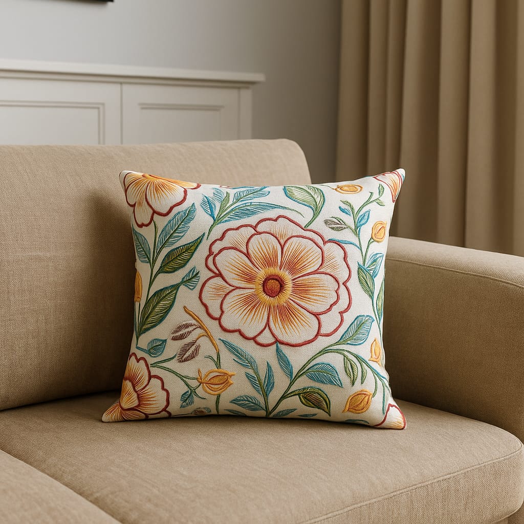 2 Adet 43X43 cm Dijital Baskılı Dekoratif Kırlent Kılıfı - Görsel 3